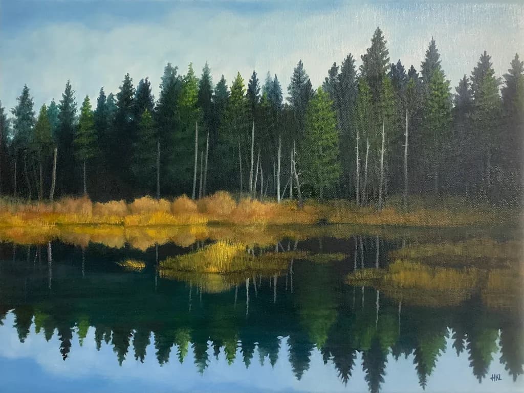Reflected Pines