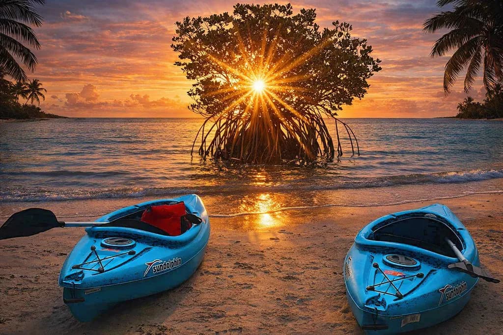Sunset Paddle Pause