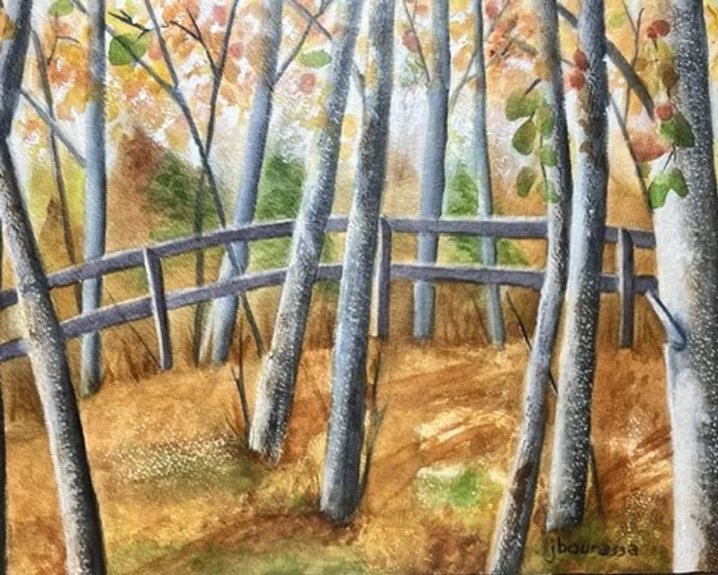 Autumn Fence Line