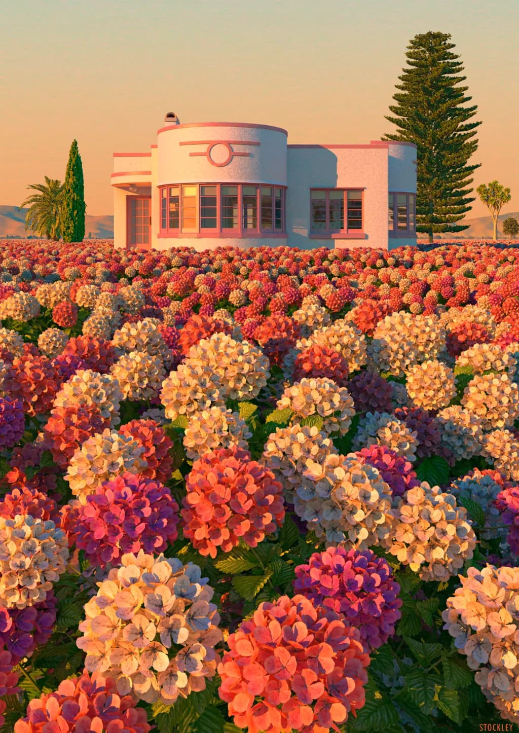 Sunlit Hydrangea Haven