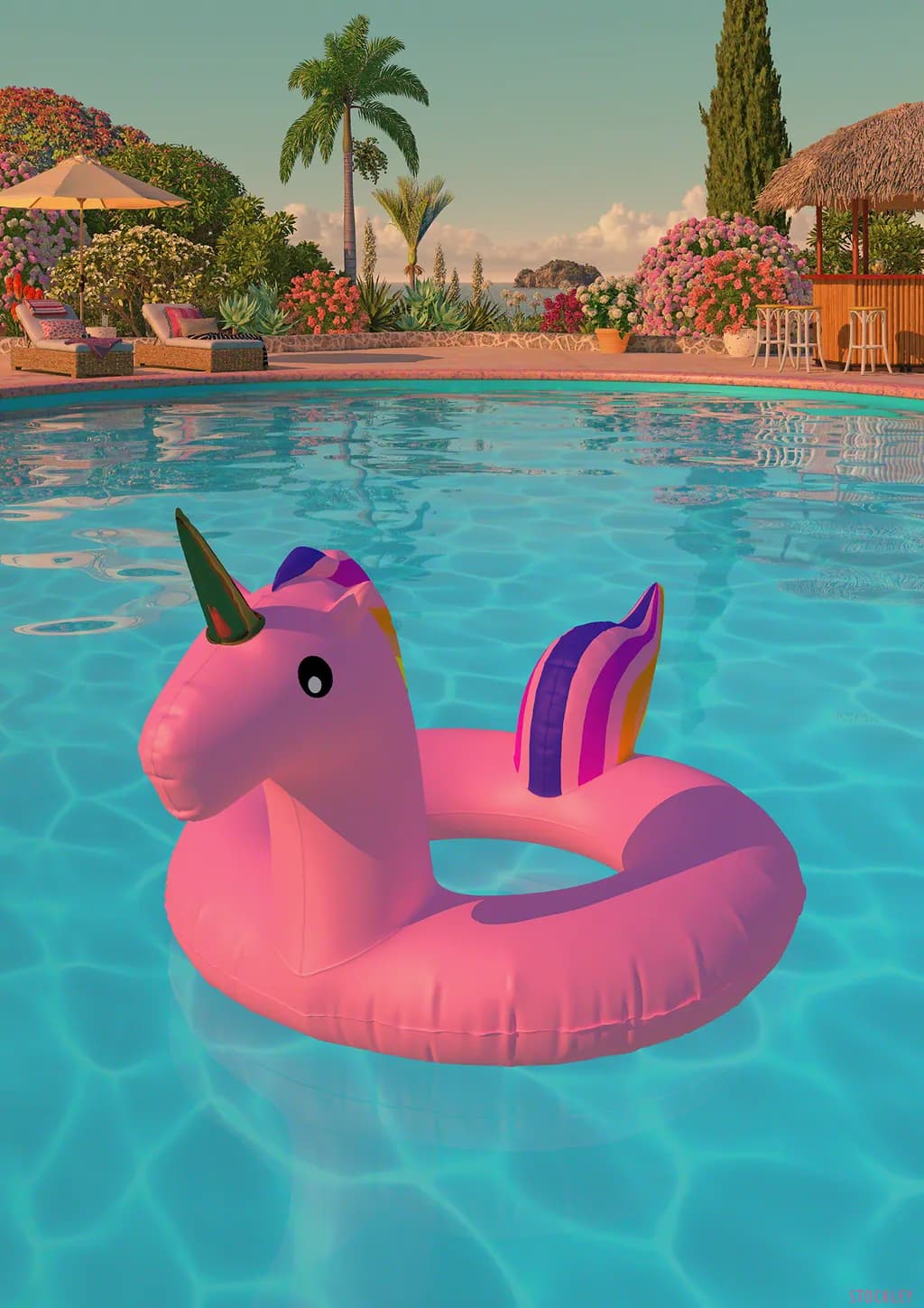 Pink Unicorn Float