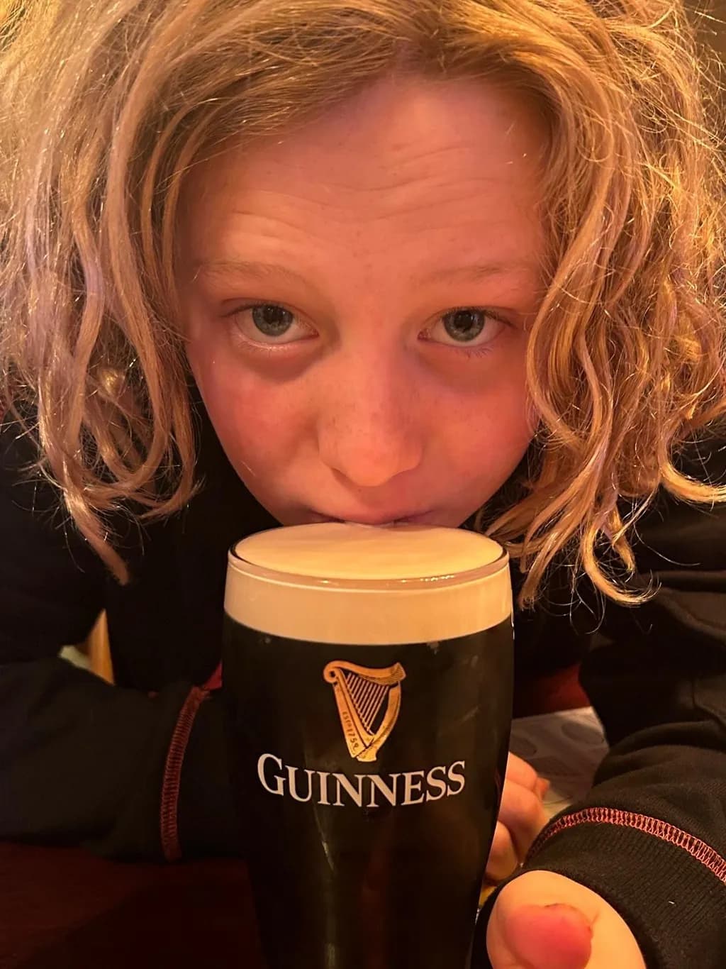 Curly Blonde and Guinness
