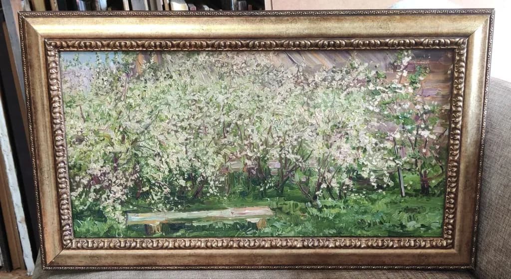 Blooming Orchard Bench