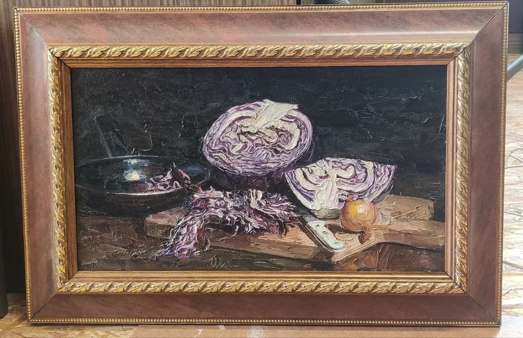 Purple Cabbage Still Life