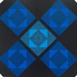 Blue Zentangle