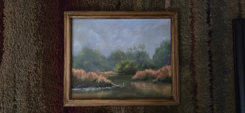 Misty Riverbank