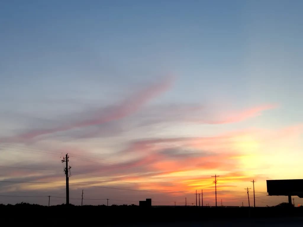 Sunset Sky Poles