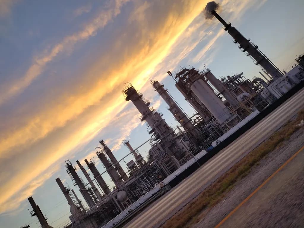 Industrial Sunset Skyline