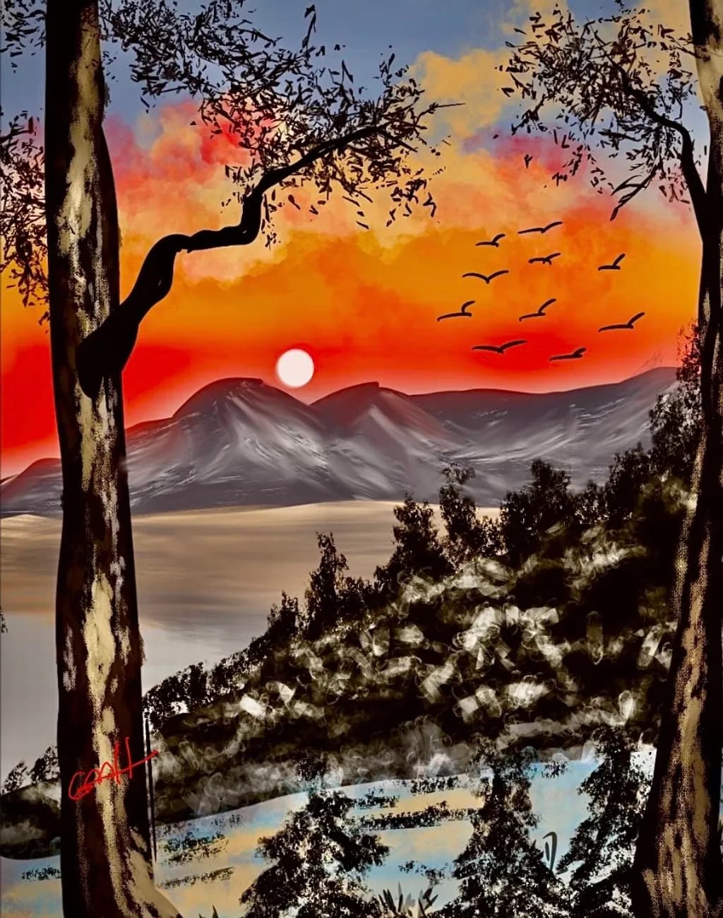 Crimson Dusk Flight