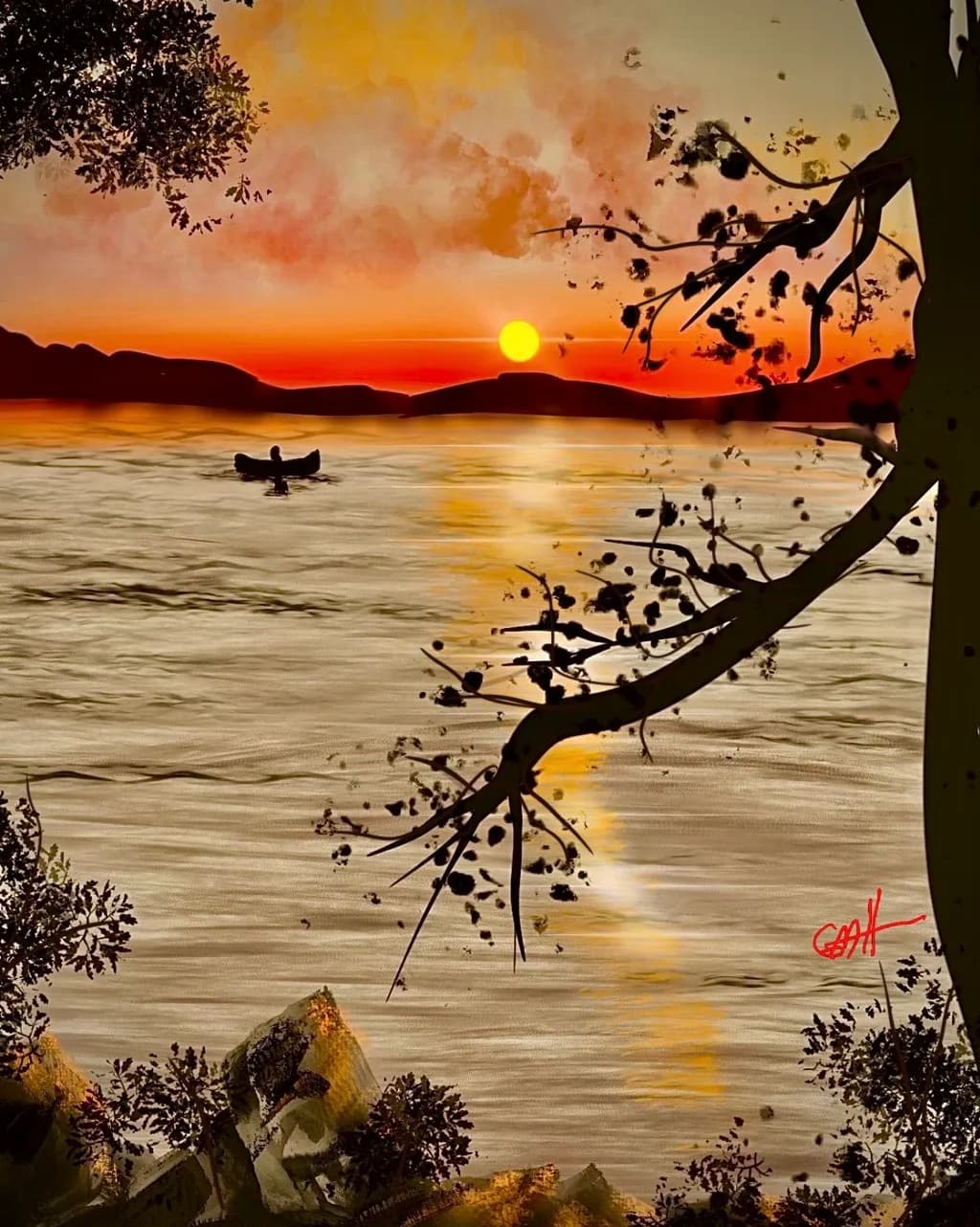 Sunset Canoe Drift