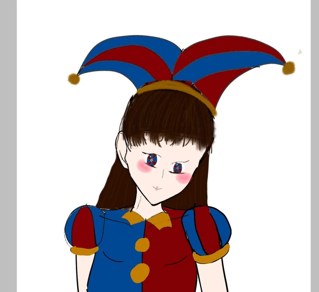 Crimson and Cobalt Jester