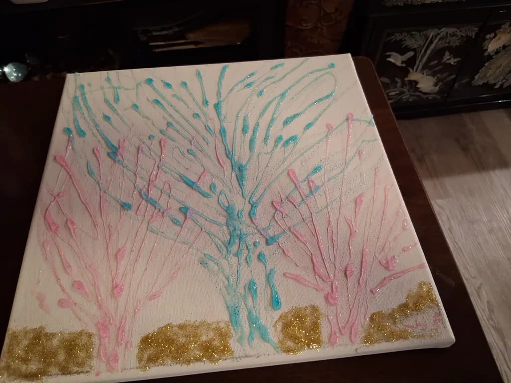Abstract Coral Bloom