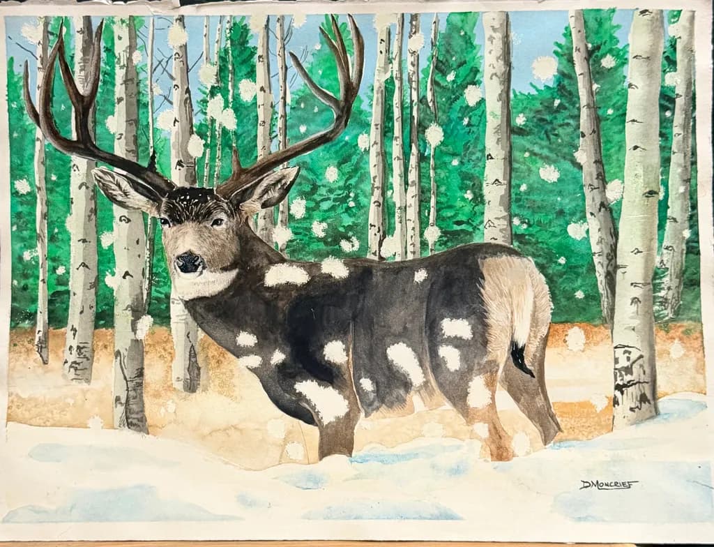 Winter Forest Buck
