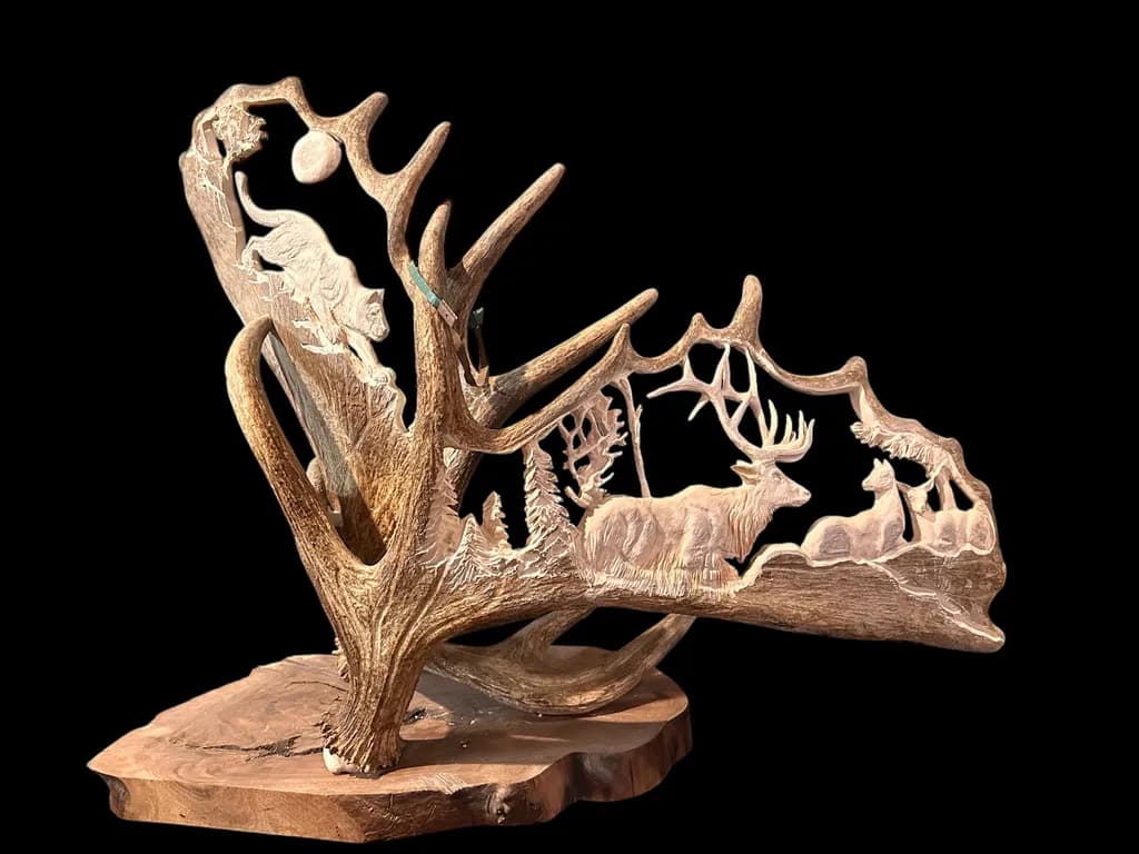 Forest Antler Sculpture