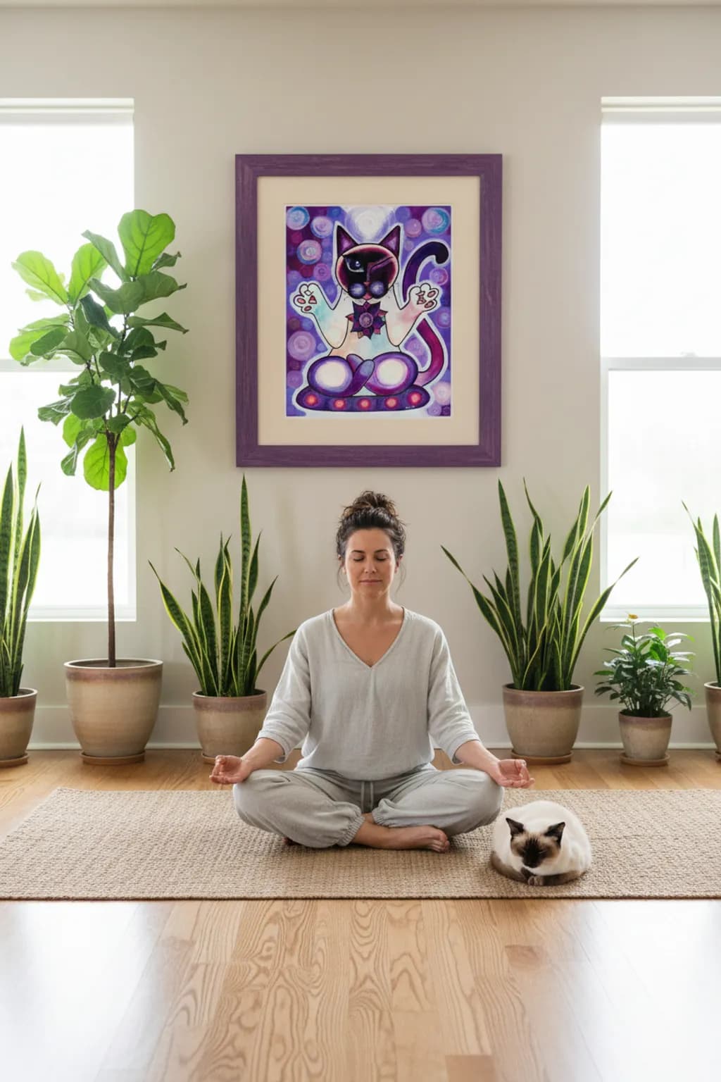 Meditative Cat Spirit