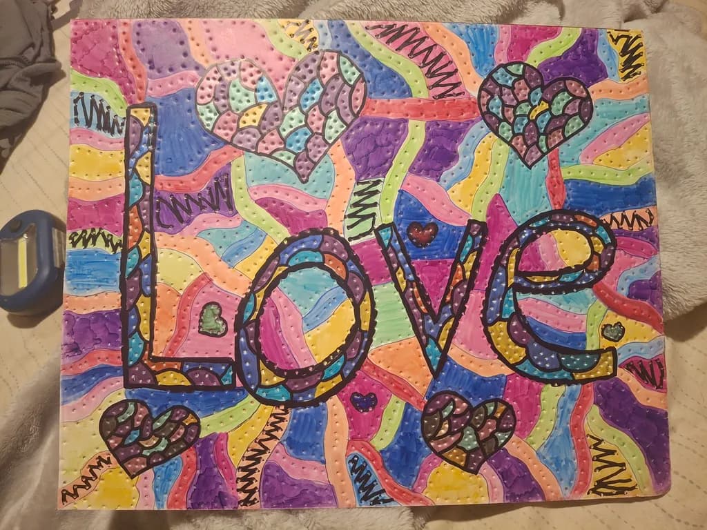 Colorful Love Mosaic