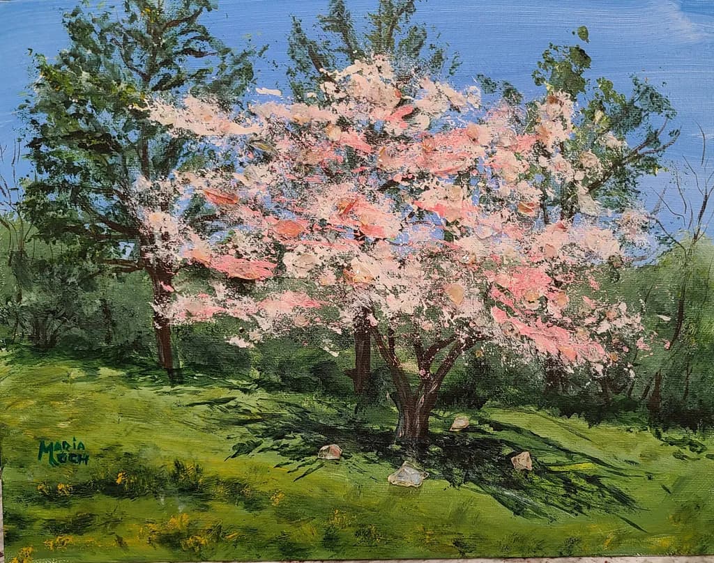Glass Cherry Blossoms