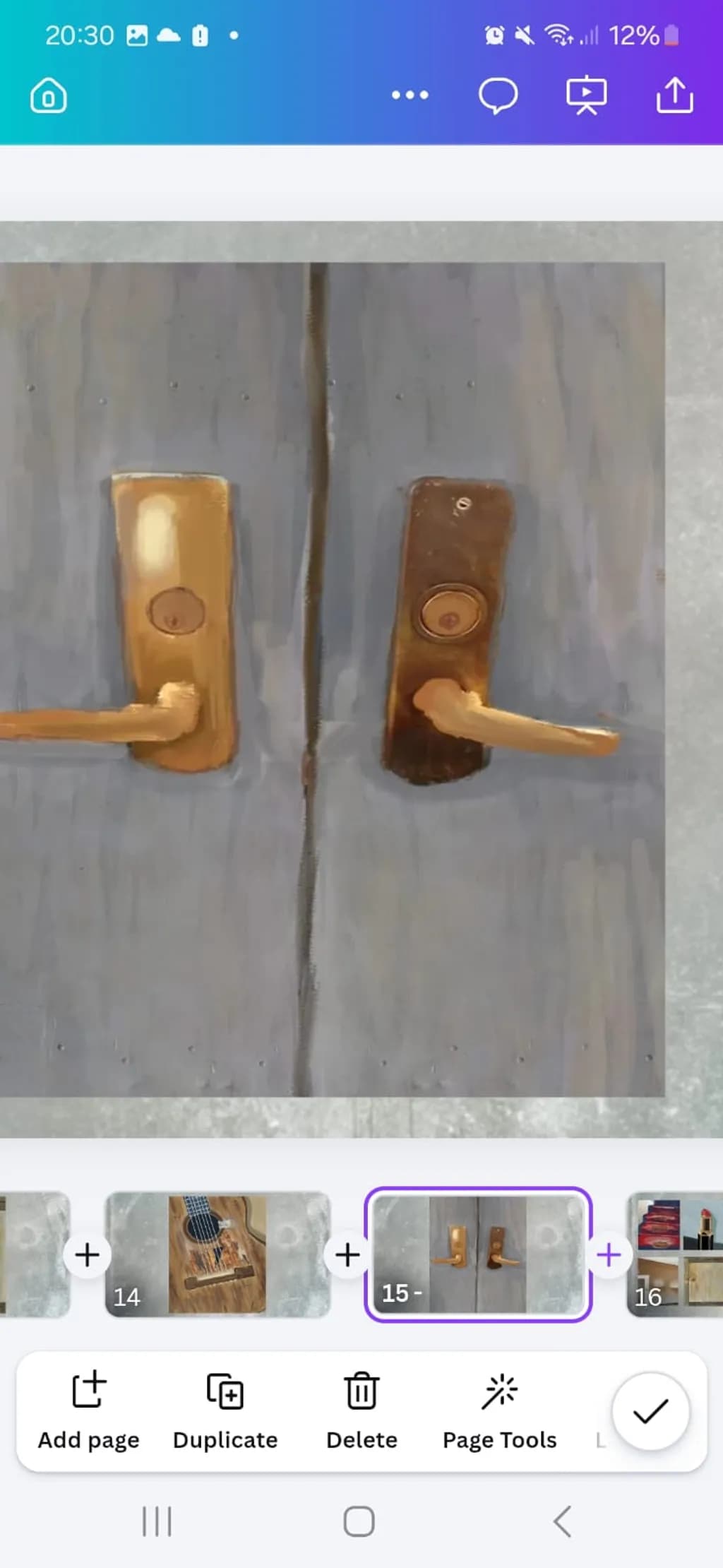 Twin Brass Handles
