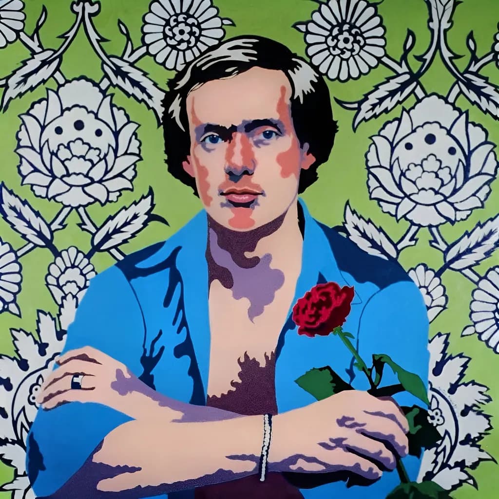 Blue Shirt Rose