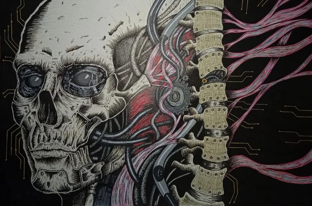 Mechanical Skull and Spine