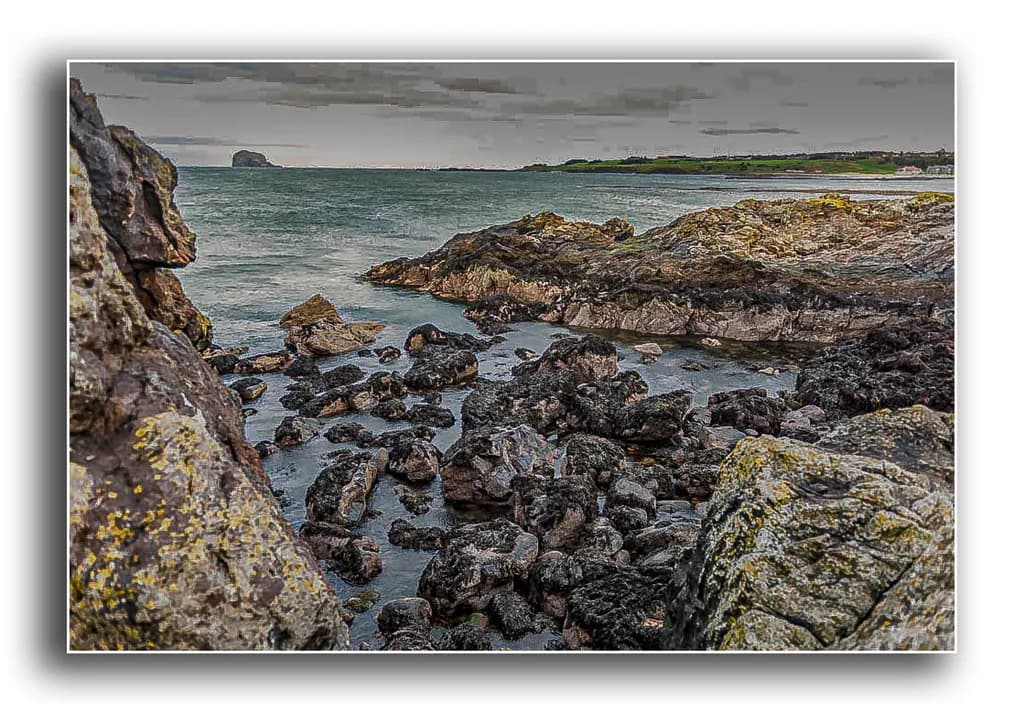 Rocky Shoreline Scene