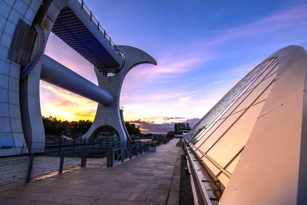 Falkirk Wheel at Dusk