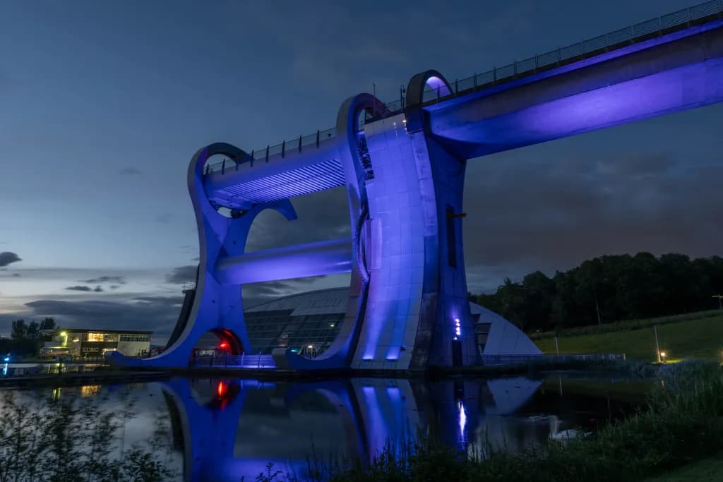 Falkirk Wheel at Night