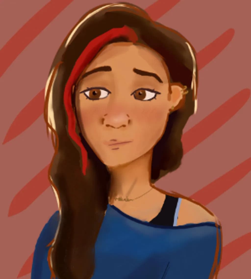 Red Streak Portrait