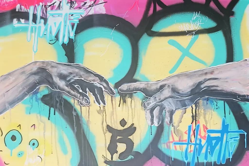 Graffiti Hands Connection