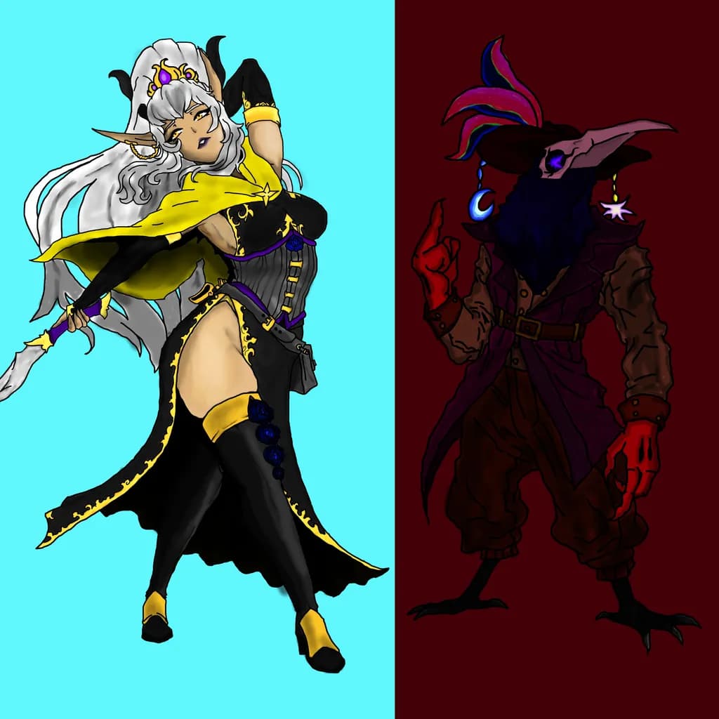 Bird and Elf Guardians