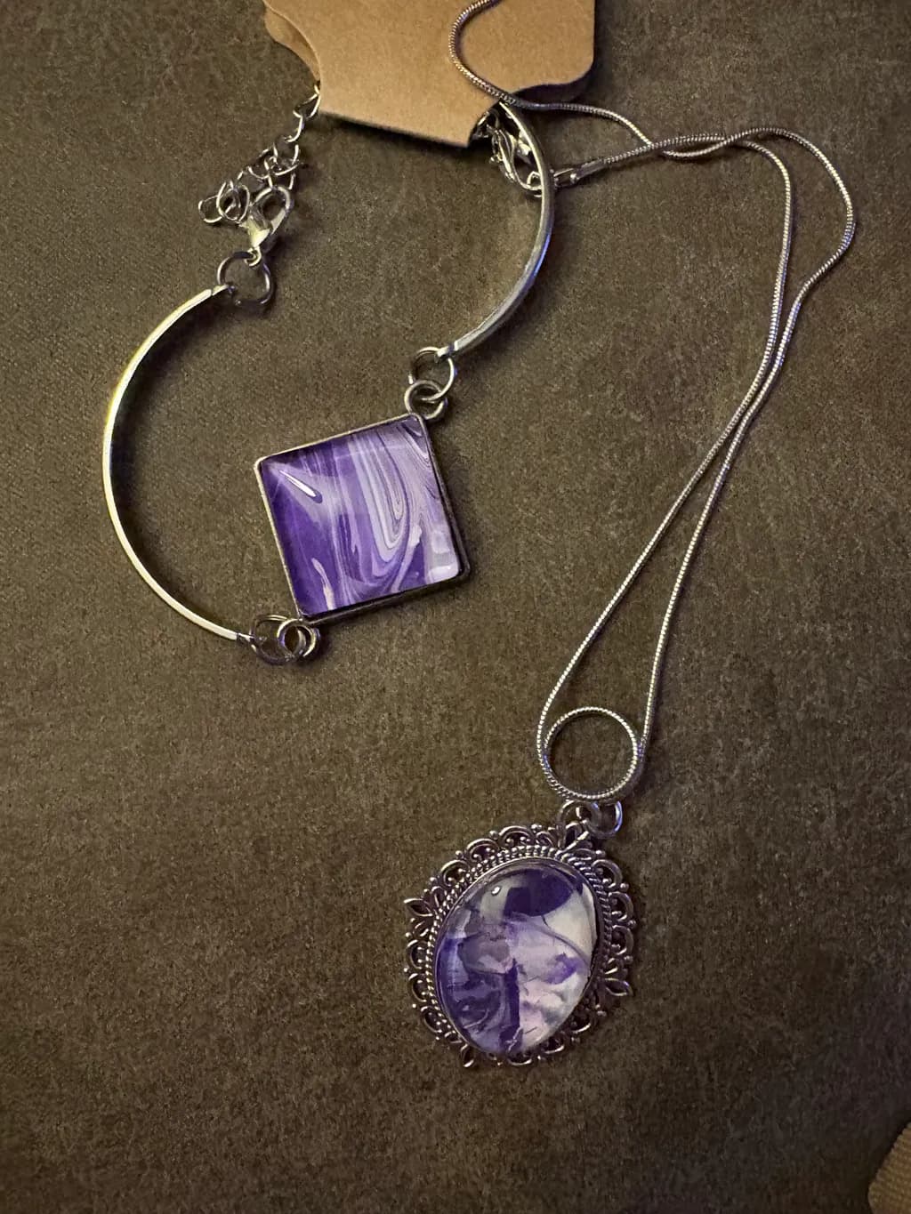 Amethyst Fusion Jewelry Set