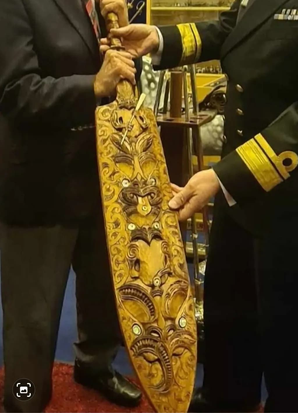 Carved Tribal Sword