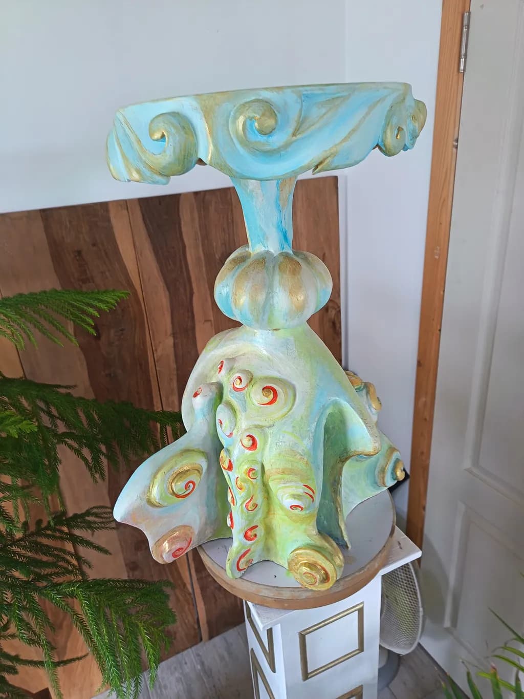 Swirling Coral Pedestal