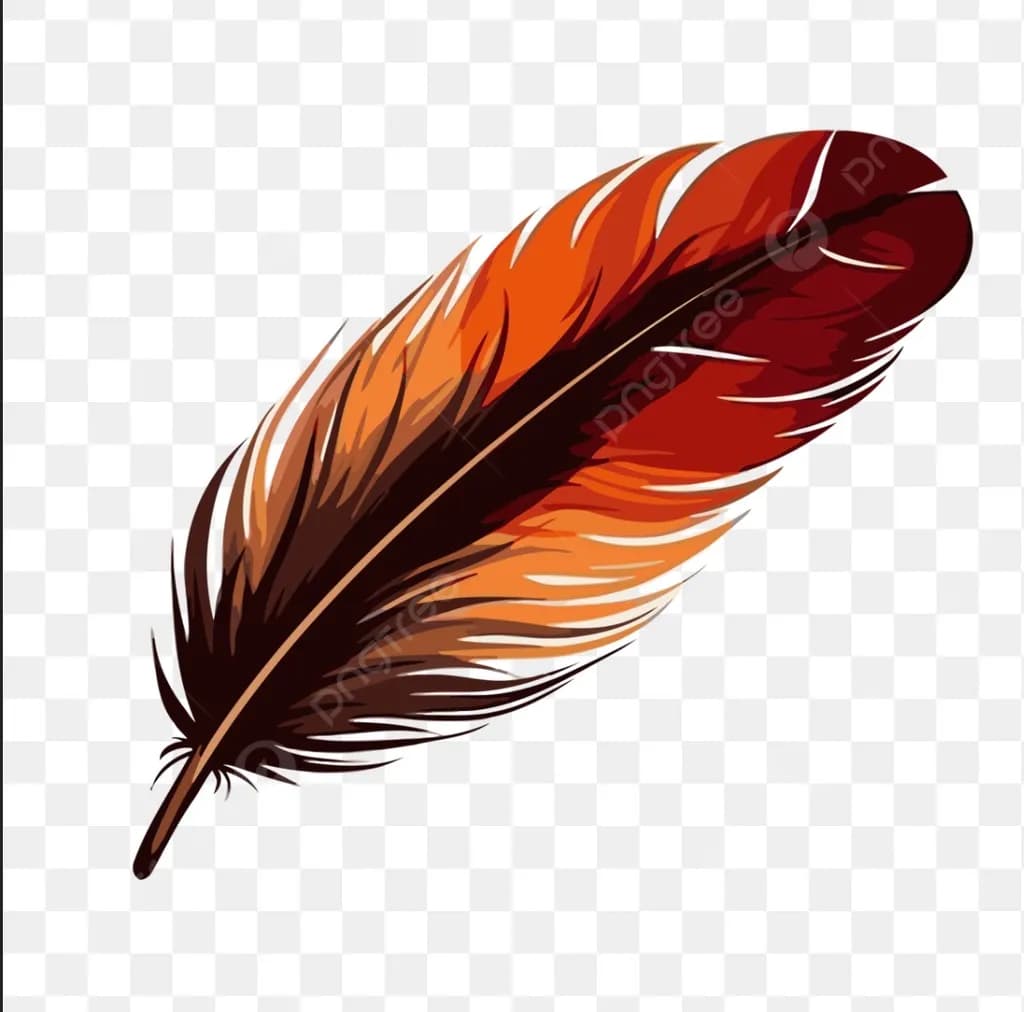 Crimson Ember Feather