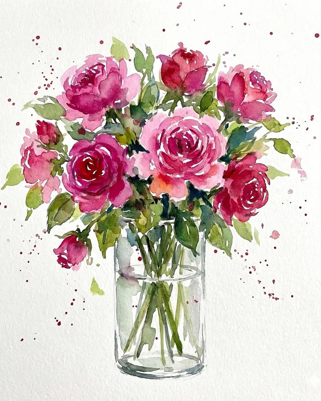 Roses in Glass
