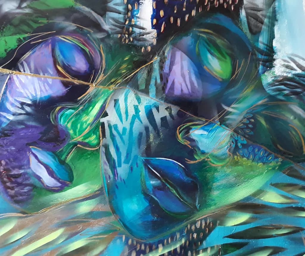 Abstract Botanical Tangle