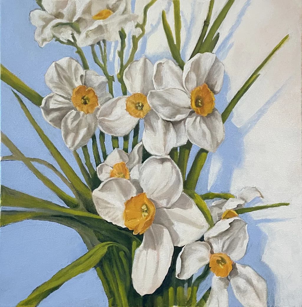 Sunlit Daffodils