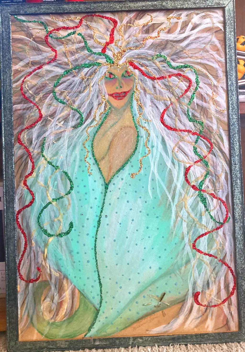 Mystic Figure with Flowing Hair