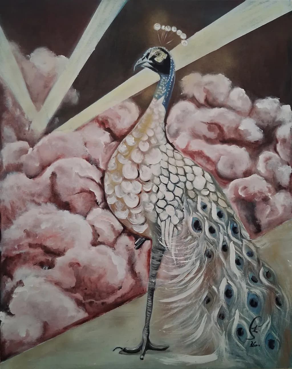 Pearl Crest Peacock