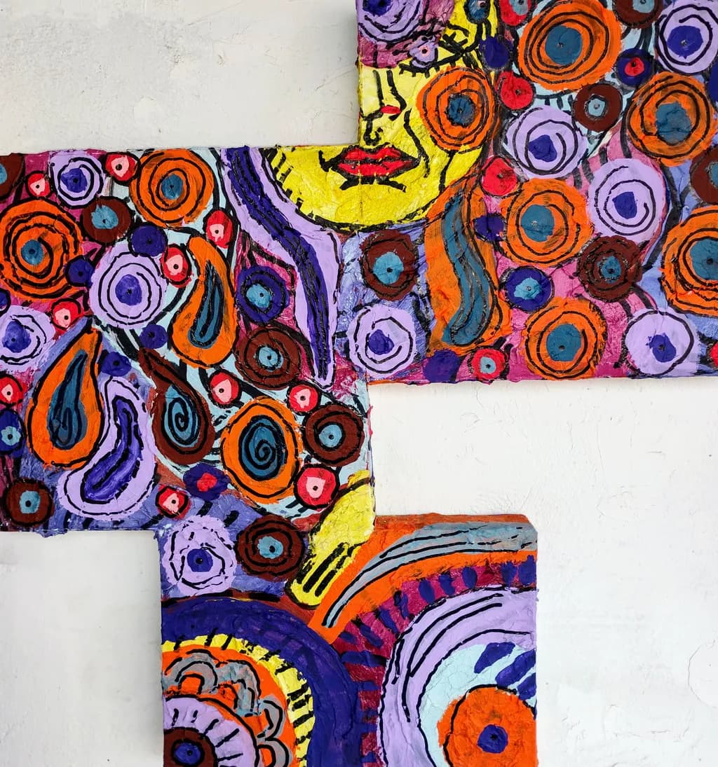 Circle Mosaic Face