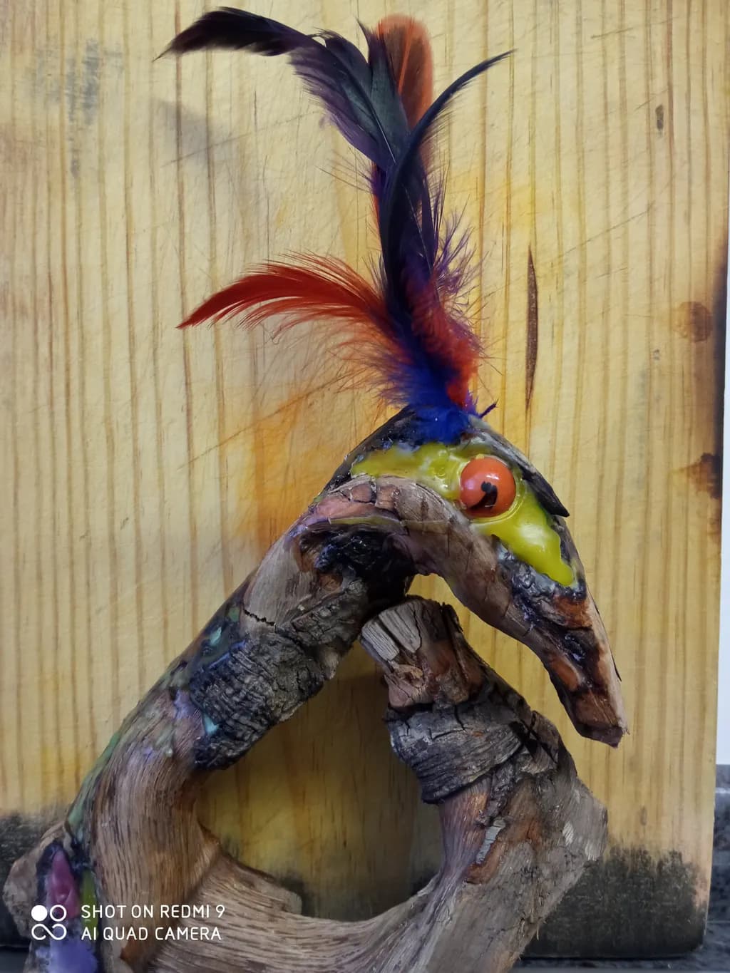Feathered Driftwood Creature