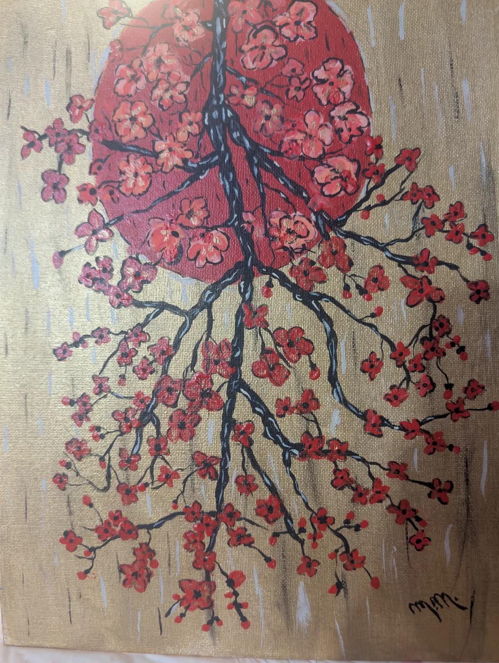 Crimson Blossom Radiance