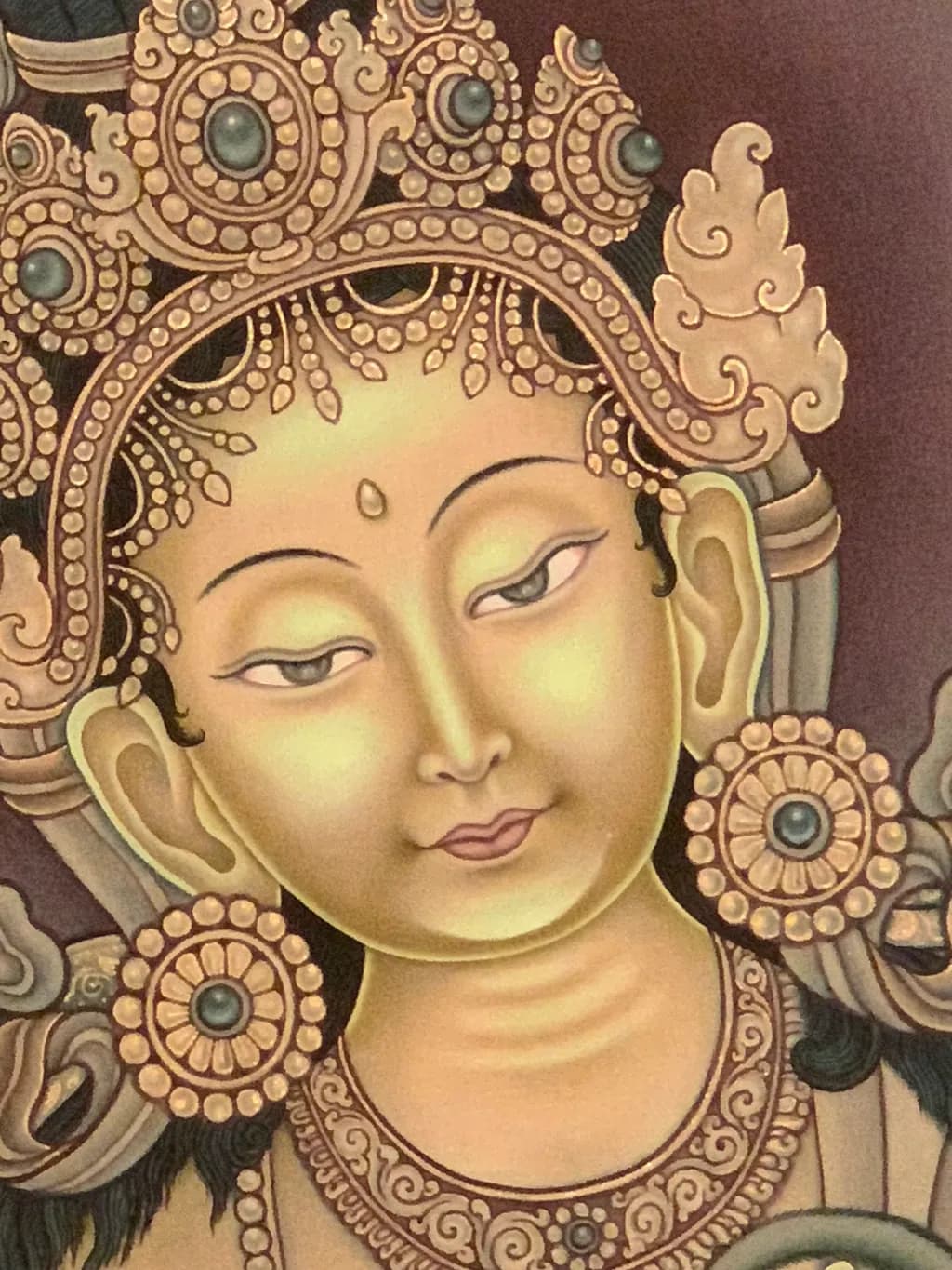 Golden Deity Portrait