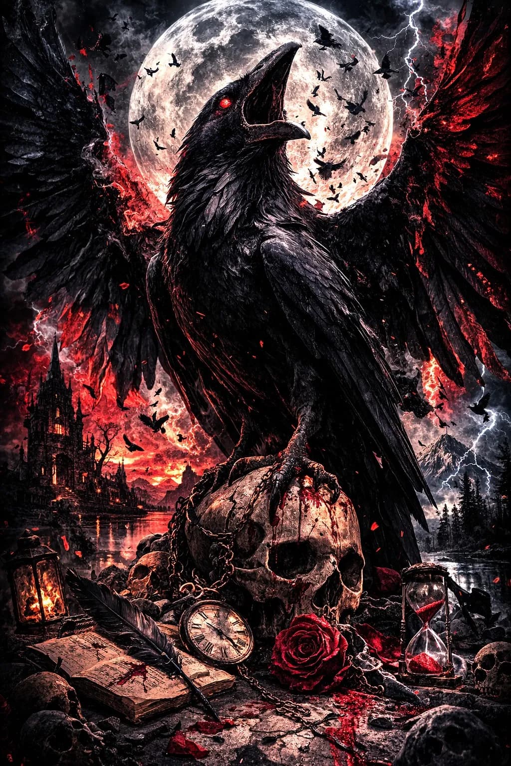 Crimson Raven's Omen