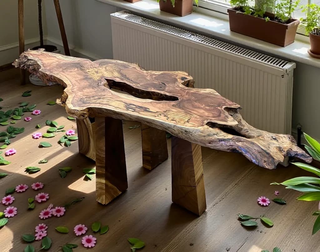 Raw Edge Wood Table