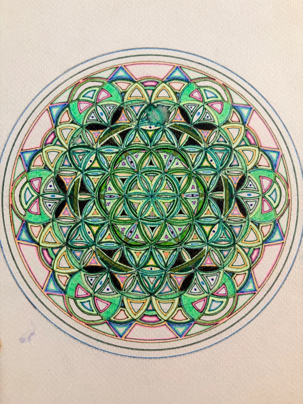 Verdant Circuit Mandala