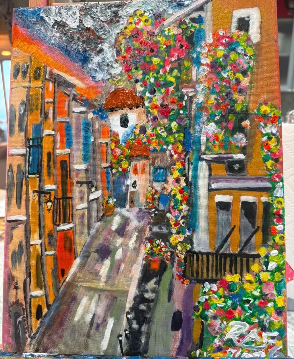 Flowered Urban Street