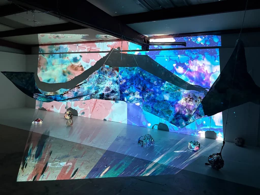 Suspended Whale Projection