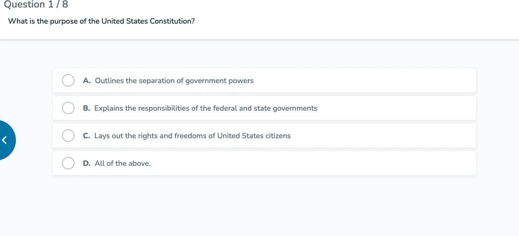 Constitution Quiz