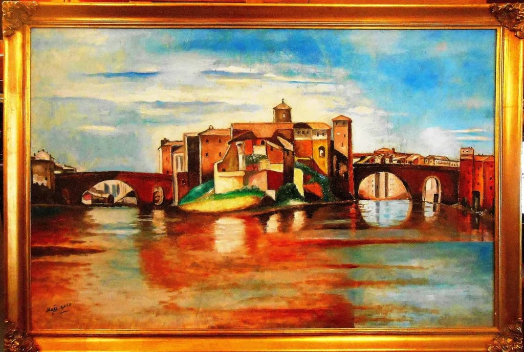 Sunlit Riverside Village